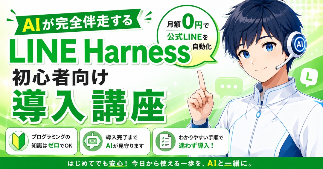 LINE Harness初心者向け導入講座 教材の全体像